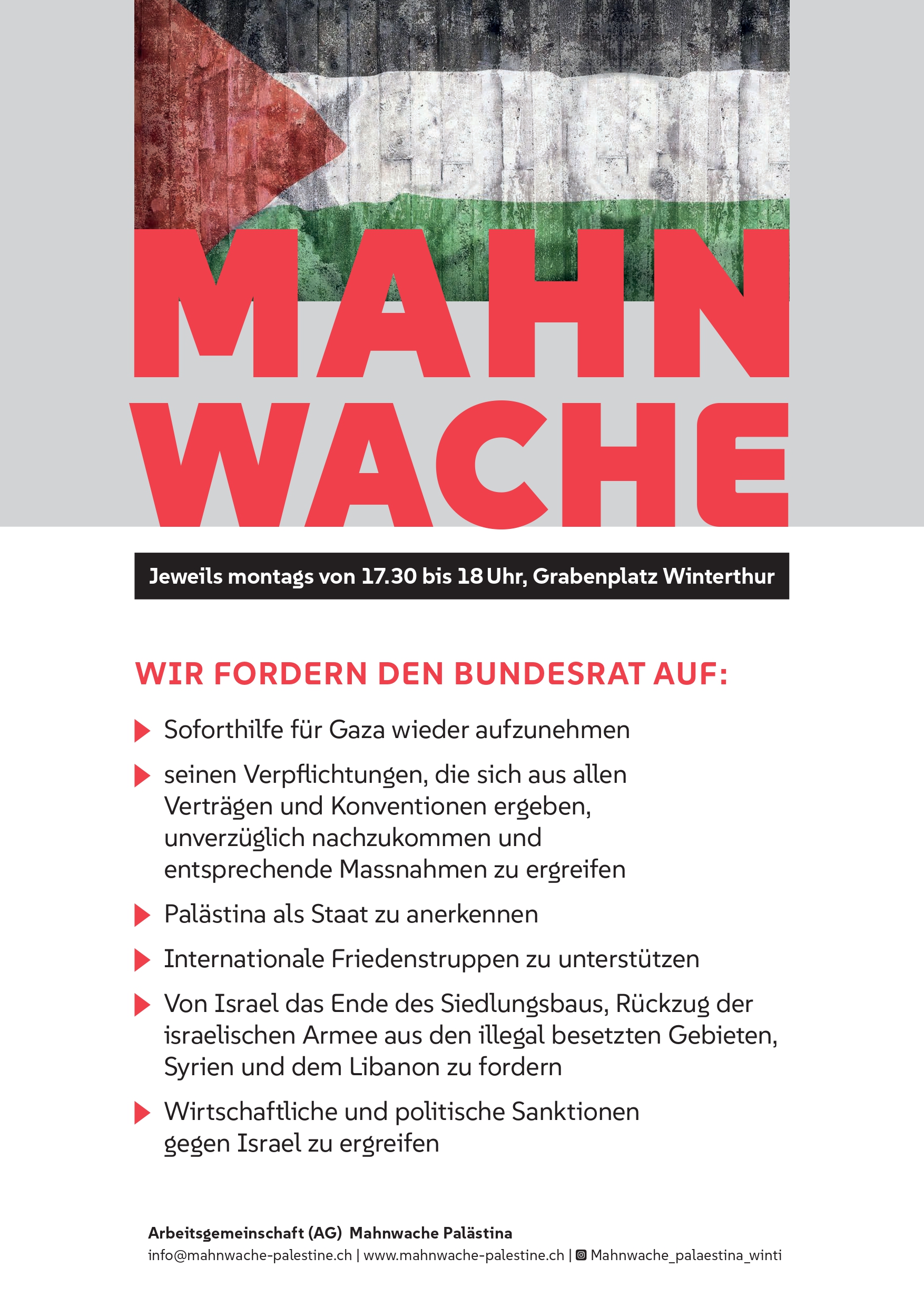 AG Mahnwache Palästina Logo